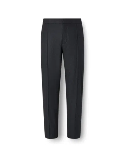 Zegna Men's Wool, Silk And Cashmere Pants In Gray