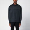 ZEGNA DARK GREY WOOL SHIRT