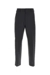 Zegna Tapered Trousers In Dark Grey