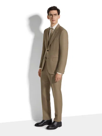 Zegna Dark Ochre Oasi Cashmere Suit