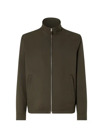 Zegna Dark Olive Green Microfiber Motorin 100cc Blouson
