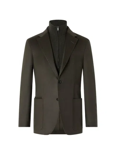 Zegna Dark Olive-green Oasi Cashmere Jacket