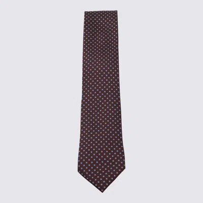 ZEGNA DARK RED SILK TIE