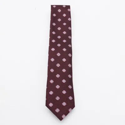 ZEGNA DARK RED SILK TIE