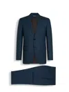 Shop Zegna Dark Teal Blue Oasi Cashmere Suit