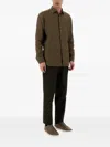 Zegna Dart-detailed Trousers In Green