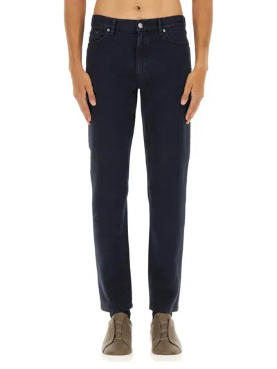 Zegna Denim Pants In Blue
