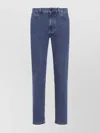 Zegna Denim Trousers With Belt Loops And Pockets In Blue