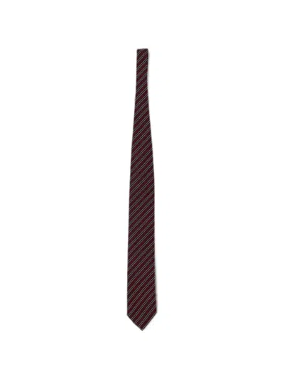 Zegna Diagonal-stripe Silk Tie In Multi