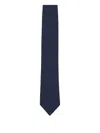 Zegna Dot-pattern Silk Tie In Blue