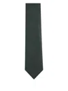 Zegna Dotted Silk Tie In Black