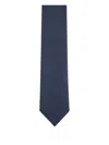 Zegna Dotted Silk Tie In Blue