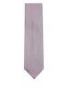 Zegna Dotted Silk Tie In Pink