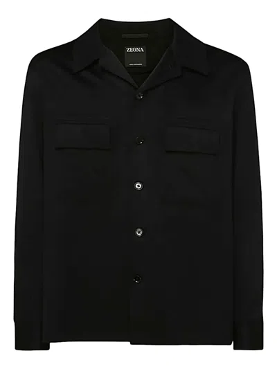 ZEGNA DOUBLE-POCKET BUTTON-DOWN JACKET