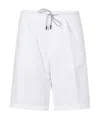 Zegna Draw Rope To Design Shorts In White
