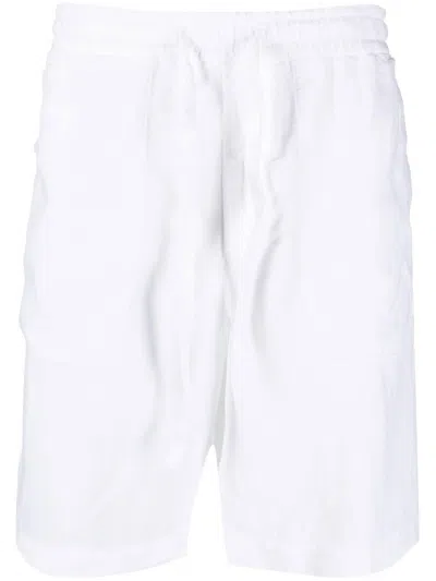 Zegna Drawstring-waist Bermuda Shorts In White