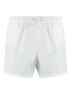 Zegna Drawstring-waist Swim Shorts In White