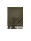 Zegna Oasi Scarf In Dark Green Multimélange