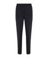 Zegna Jogger Trousers In Wool Blend In Black