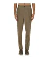 Zegna Linen Jogger Pants In Brown