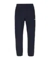 Zegna Cotton Track-pants With Elasticated Ankle Cuffs In Black