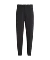 Zegna Elasticated Cashmere-blend Trousers In Black