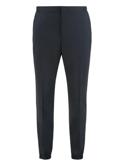Zegna Elasticated Trousers In Blue