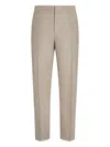Zegna Oasi Lino Regular Fit Linen Trousers In Neutral