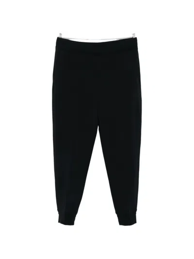 Zegna Elasticated-waistband Track Pants In Blue