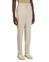 Zegna Elasticized Waist Regular Fit Linen Pants In Light Taupe
