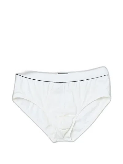 Zegna Elastic-waistband Briefs In White