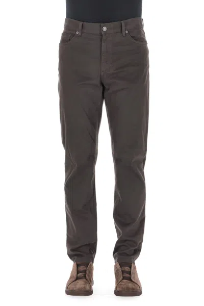Zegna Elegant Mini City Jacket For Men - Fw25 Collection In Brown