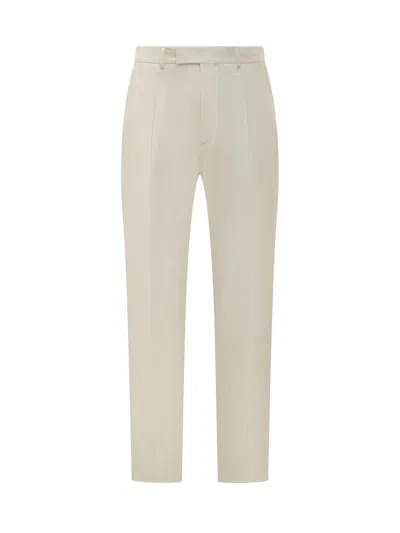 Zegna Elegant Wool Trousers In Neutral