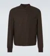 Zegna Oasi Cashmere Elements Bomber Jacket In Brown