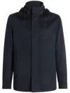 Zegna Surveste Cima En Oasi Cashmere Elements In Blue