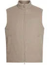 Zegna Oasi Lino Vest In Neutrals