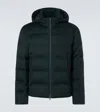 Zegna Elements Technical Cashmere Down Jacket In Green
