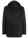 Zegna Elements Vetta Oasi Padded Jacket In Black