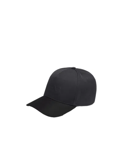 Zegna Embossed-logo Baseball Cap In Black