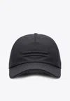 Zegna Black Technical Fabric Baseball Cap In Black