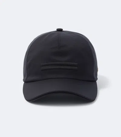 Zegna Oasi Cashmere Baseball Hat In Blu