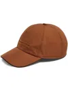 Zegna Foliage Technical Fabric Baseball Cap In Brown