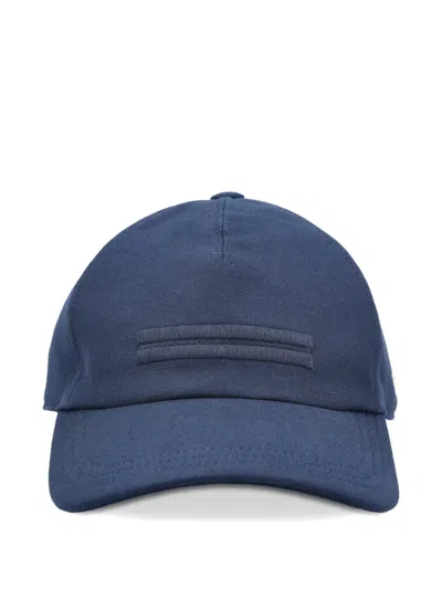 Zegna Embroidered Baseball Cap In Neutral