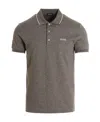 Zegna Piquet Polo Shirt Collar Sleeves In Gray