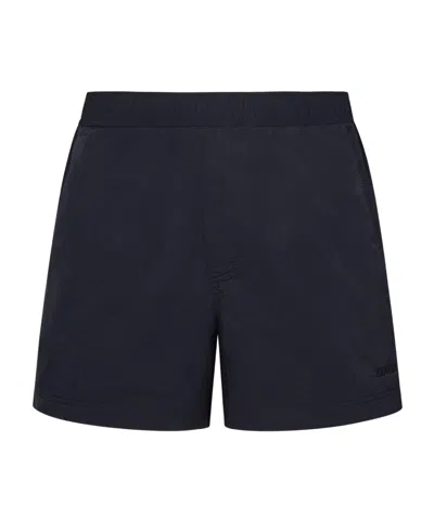 Zegna Midnight Blue Nylon Swim Shorts
