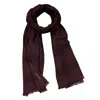 Zegna Ermenegildo  Check Patterned Frayed Edge Scarf