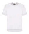 Zegna Ermenegildo  Crewneck Straight Hem T-shirt In White
