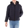 Zegna Ermenegildo  Leggerissimo Quilted Hooded Down Jacket In Blue