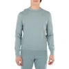Zegna Ermenegildo  Long-sleeve Cotton Sweatshirt In Blue