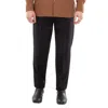Zegna Ermenegildo  Pleated Mid-rise Wool Trousers In Black